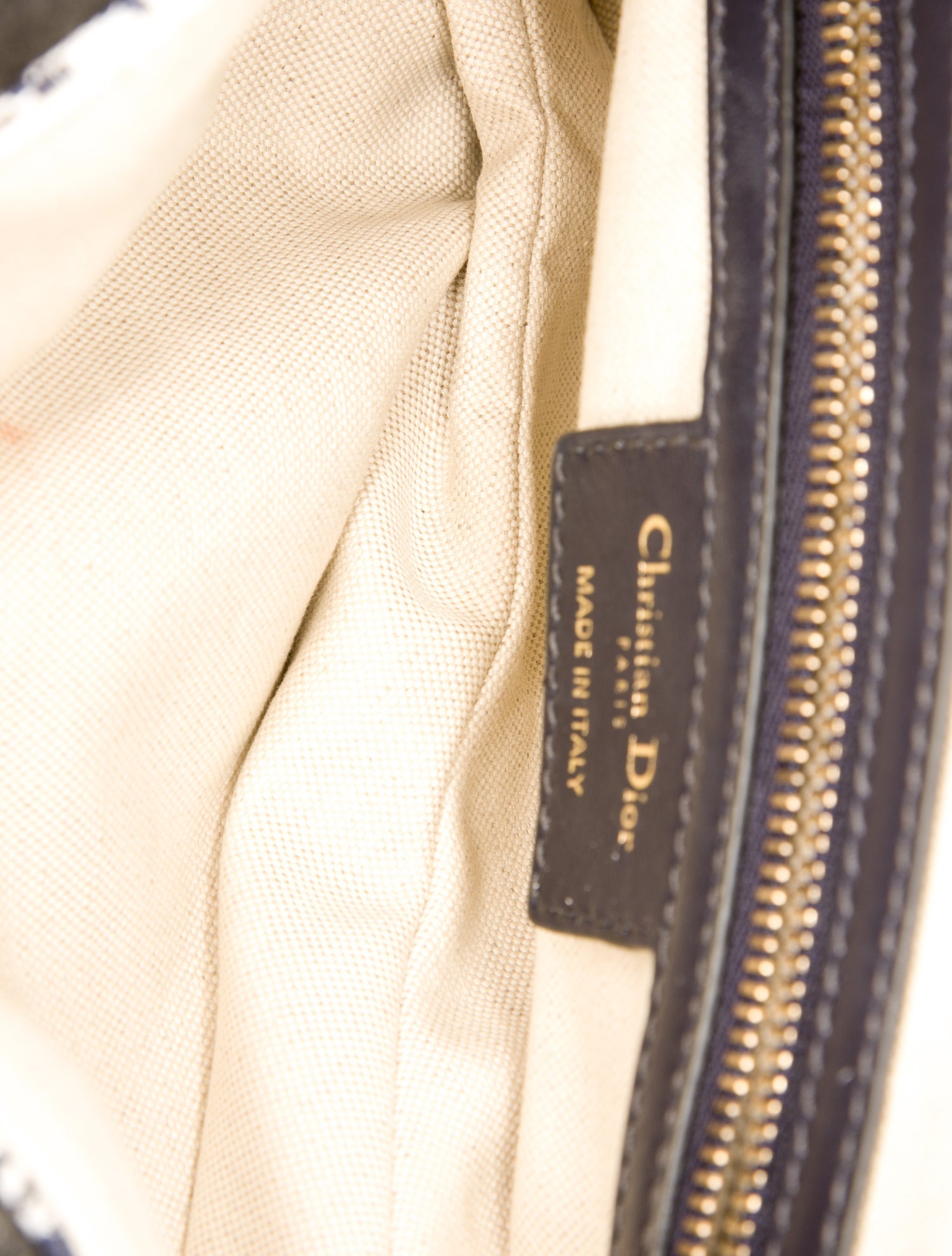 Christian Dior Canvas Saddle